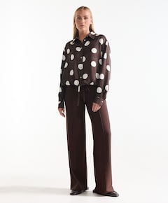 Dames blouse bruin