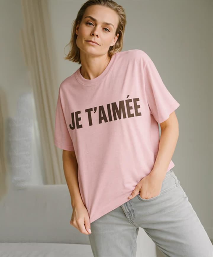 Dames T-shirt roze