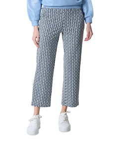 Scarlet Wide Leg 6/8 dames broek blauw