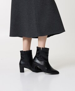 dames enkellaarzen zwart