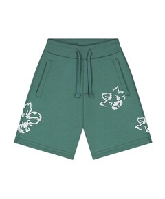 Initial flower jongens korte broek groen