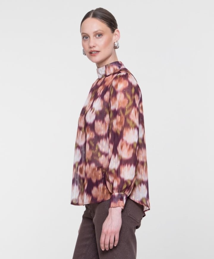 Dames blouse bordeaux