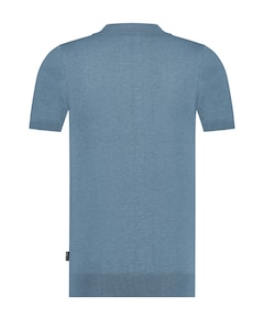 Heren polo blauw