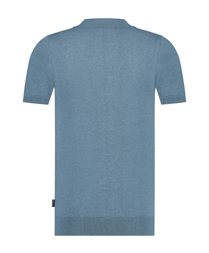 Heren polo blauw