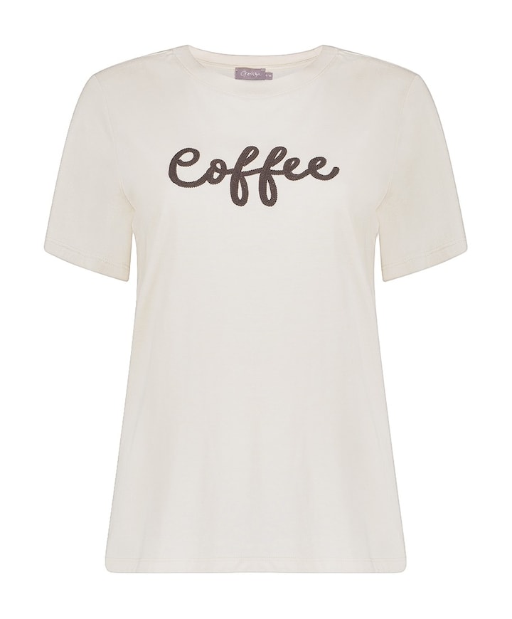 Dames T-shirt beige