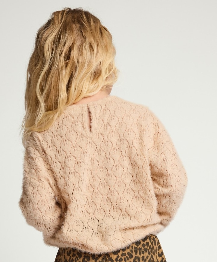 Meisjes trui beige