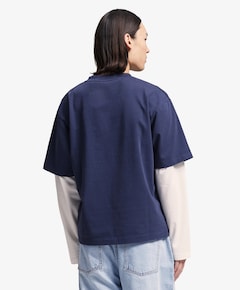 Heren longsleeve blauw