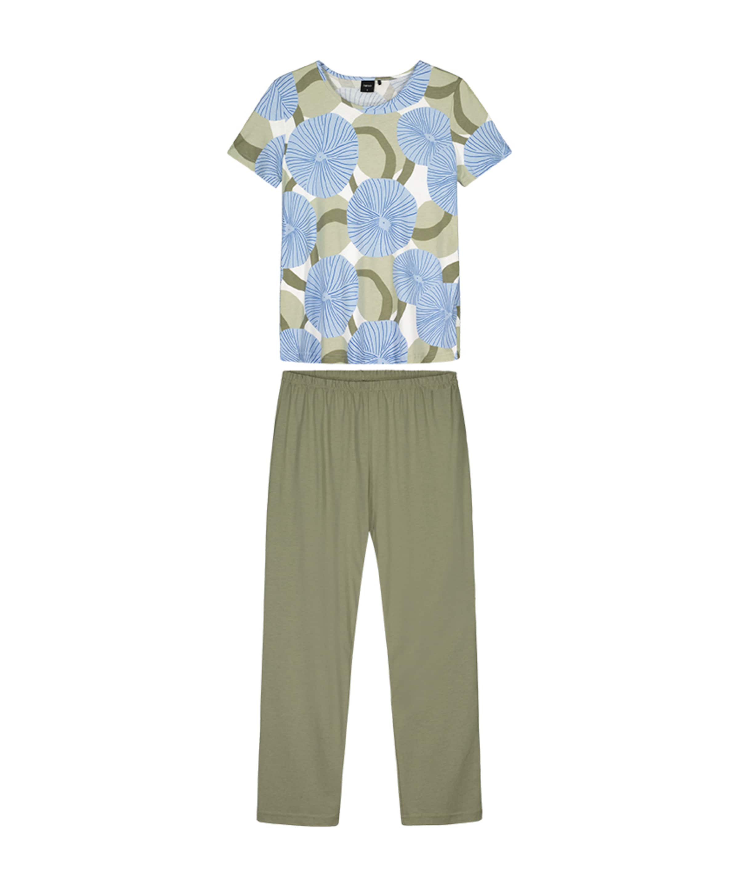 Dames pyjamaset blauw