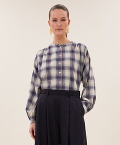 Dames blouse blauw