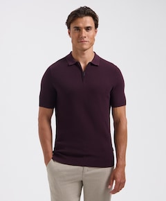 Heren polo bordeaux