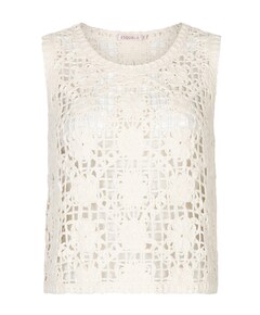 Dames top ecru