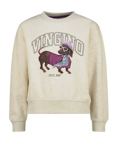 Meisjes sweater ecru