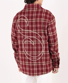 Overshirt lange mouw bordeaux