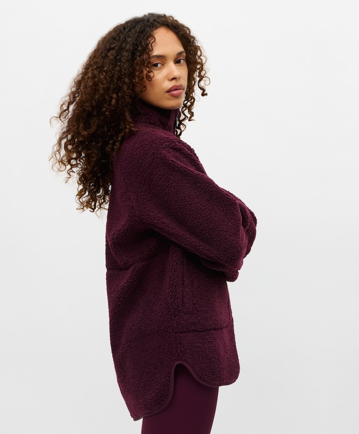 Dames vest bordeaux