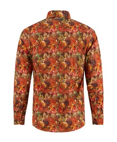Overhemd lange mouw oranje
