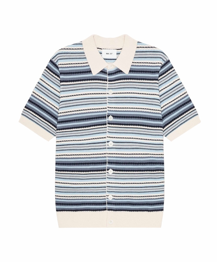 Heren polo blauw