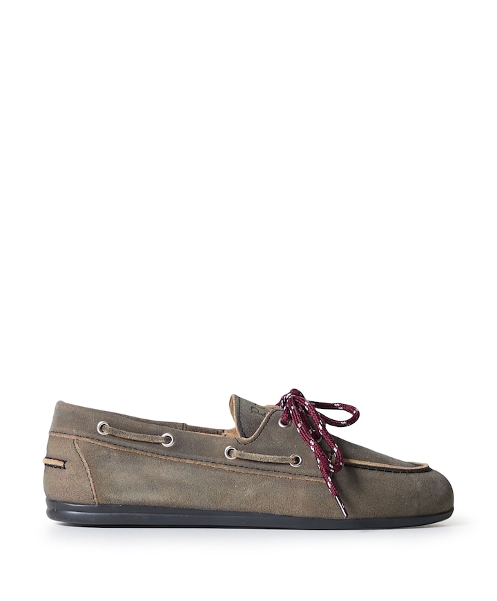 Boat Loafer Brushed dames mocassins grijs