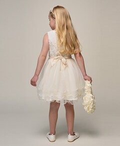 Meisjes jurk ecru