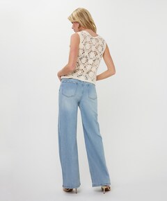 Dames top ecru