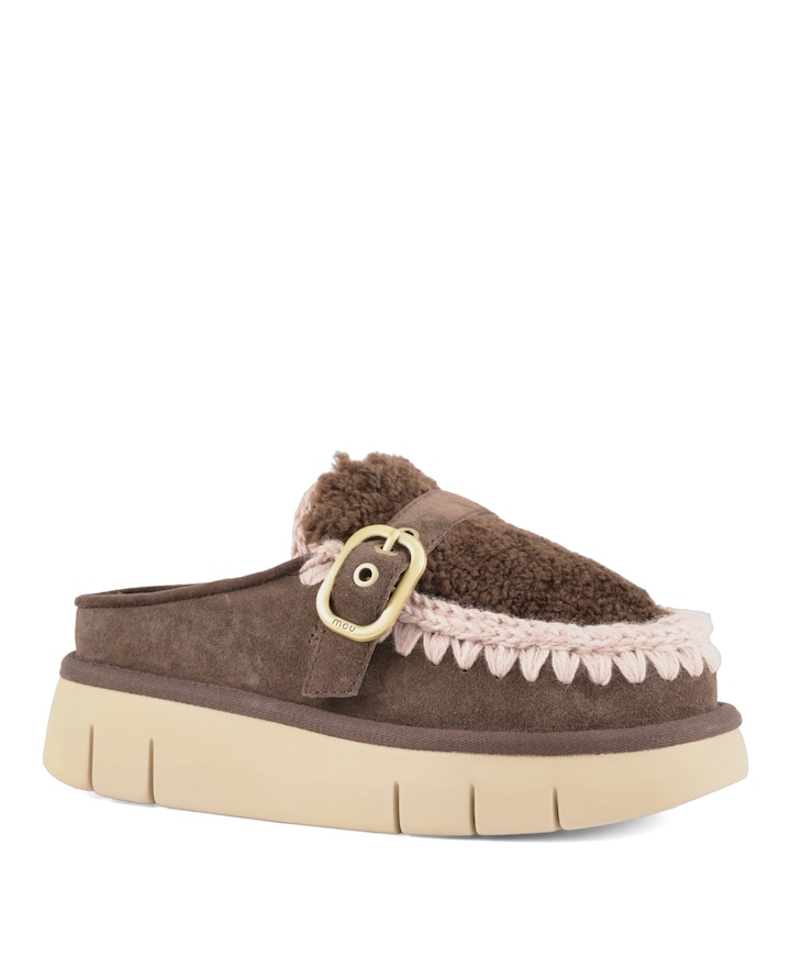 Bounce clog dames clogs bruin