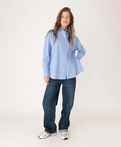 Dames blouse blauw