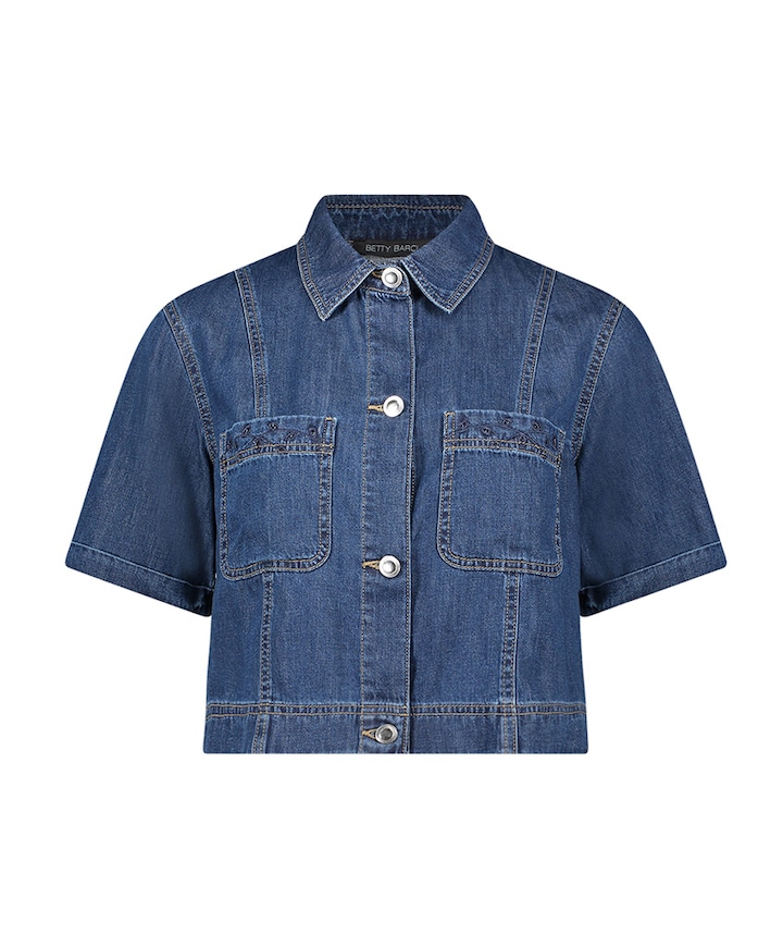 Dames blouse blauw