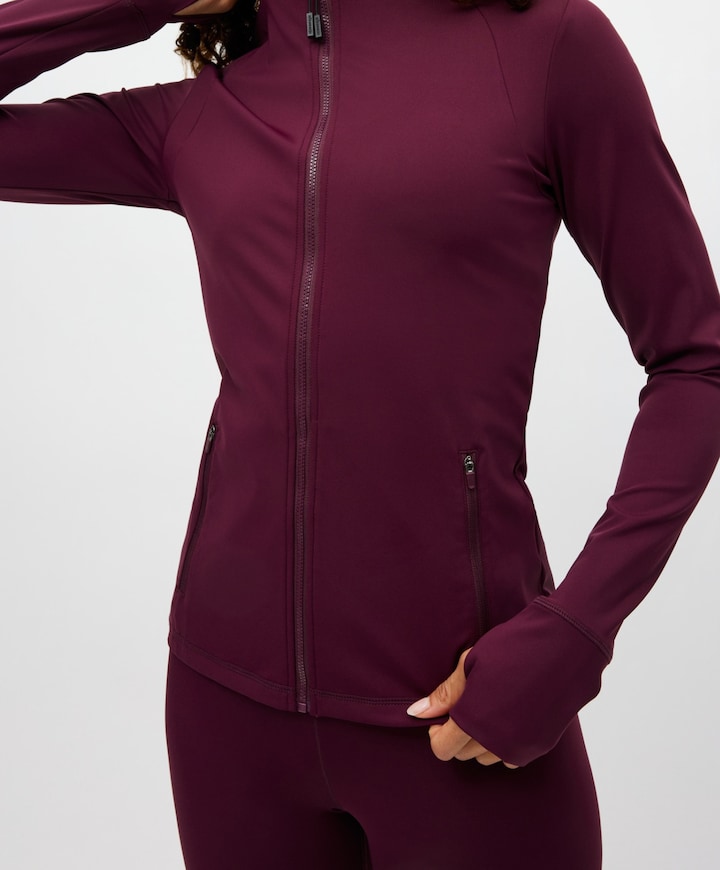 Dames vest bordeaux