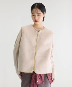 Dames bodywarmer reversible beige