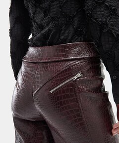 Horus textured broek bordeaux