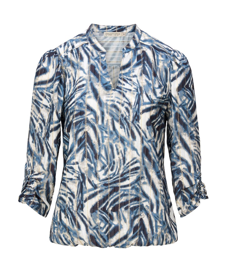 Dames blouse blauw