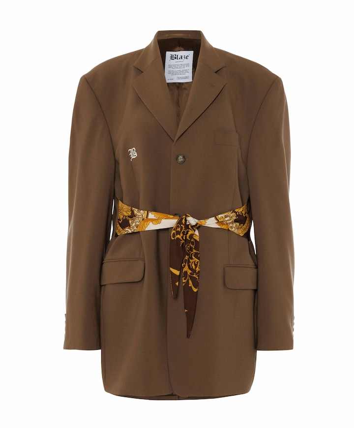 Dames blazer bruin