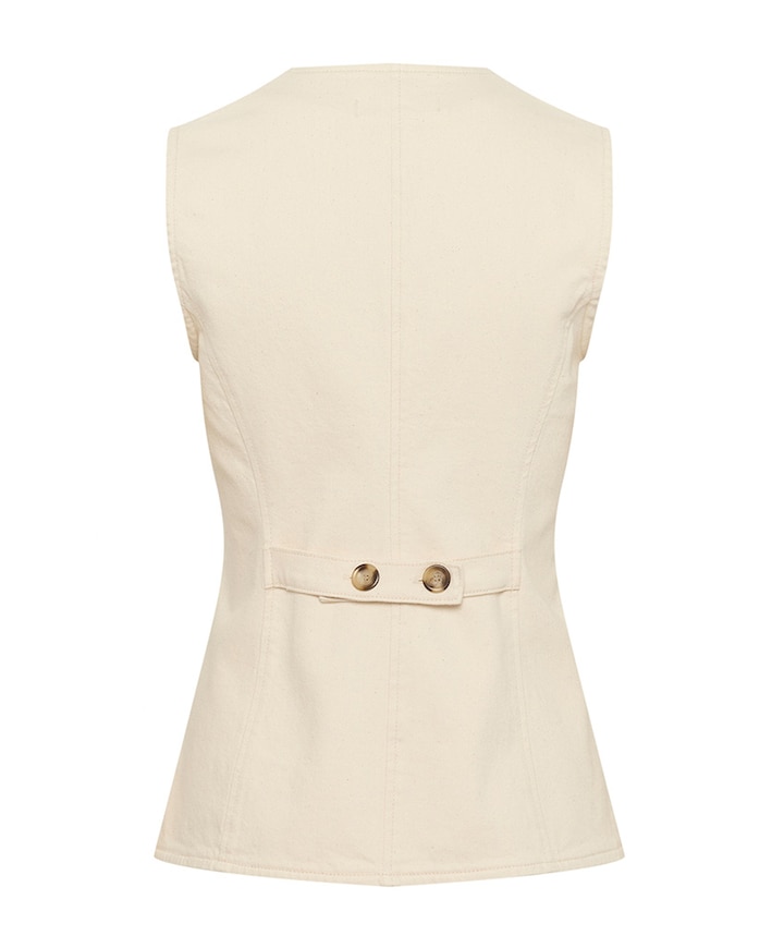 Gilet ecru