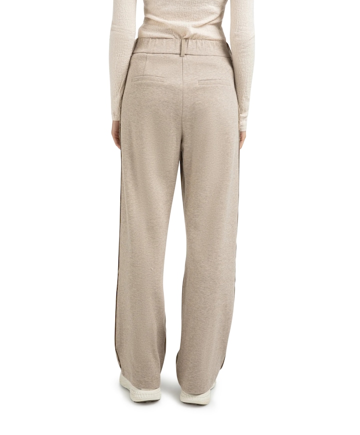 Woven wide leg  broek beige