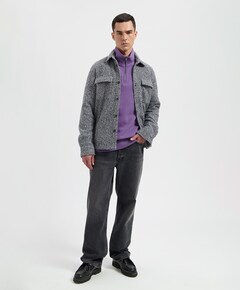 Heren overshirt zwart