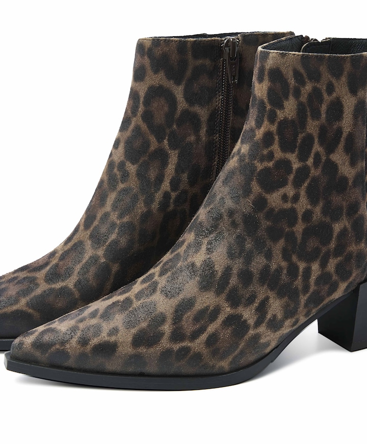 Kate Malina dames enkellaarzen bruin