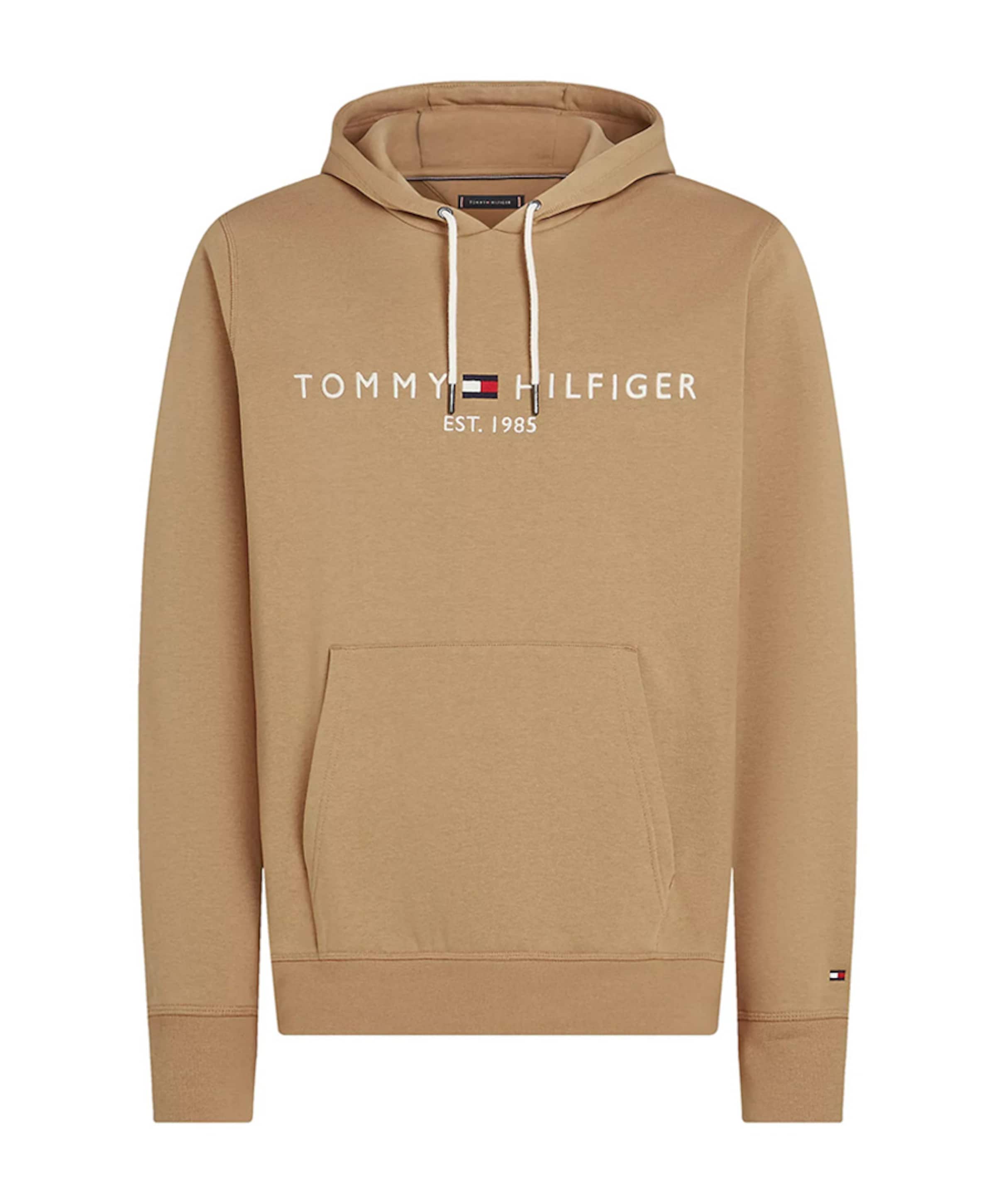 Heren hoodie beige
