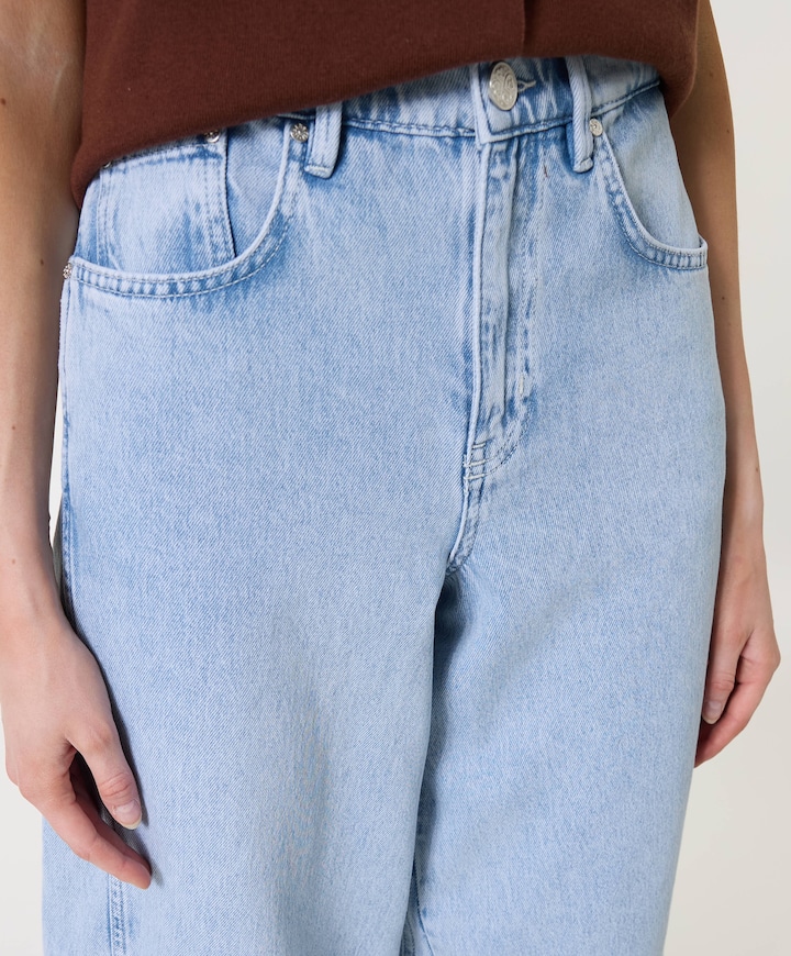 Becca (Barrel) - D1 dames jeans blauw