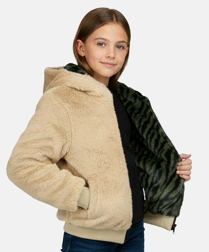 Meisjes jas beige