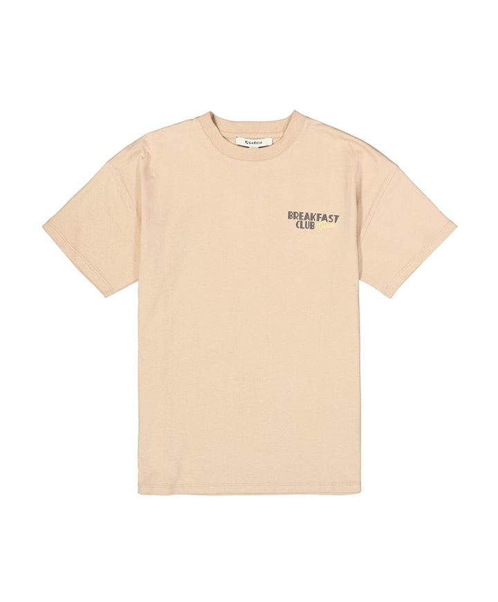 Meisjes t-shirt beige