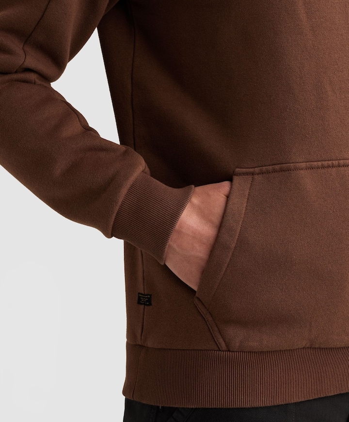 Heren hoodie bruin