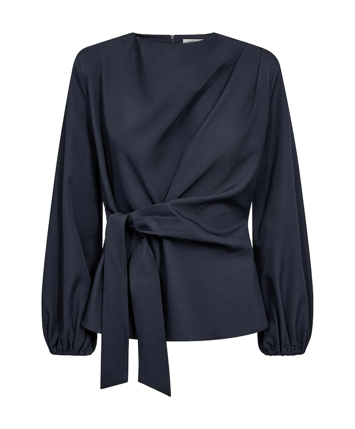 Dames blouse blauw