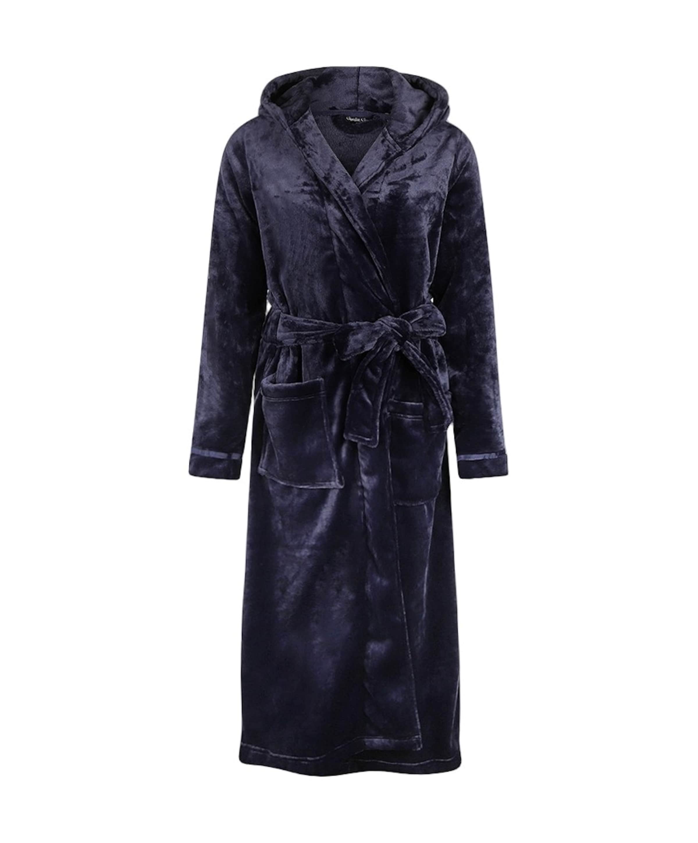 Dames ochtendjas blauw