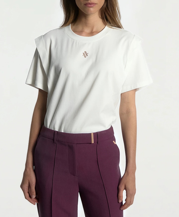 Dames T-shirt ecru