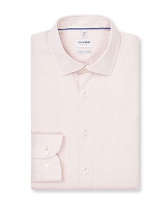 Heren overhemd lange mouw beige