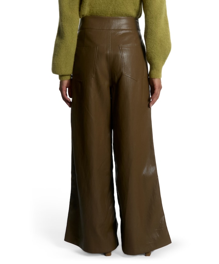 NORE PU 689 dames broek groen