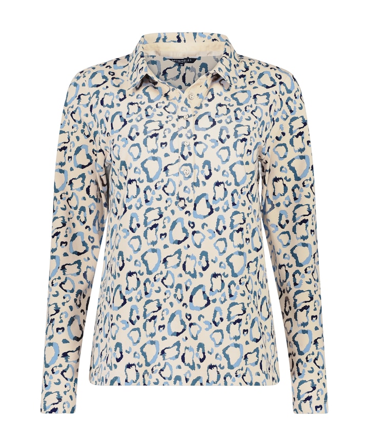Dames polo blauw