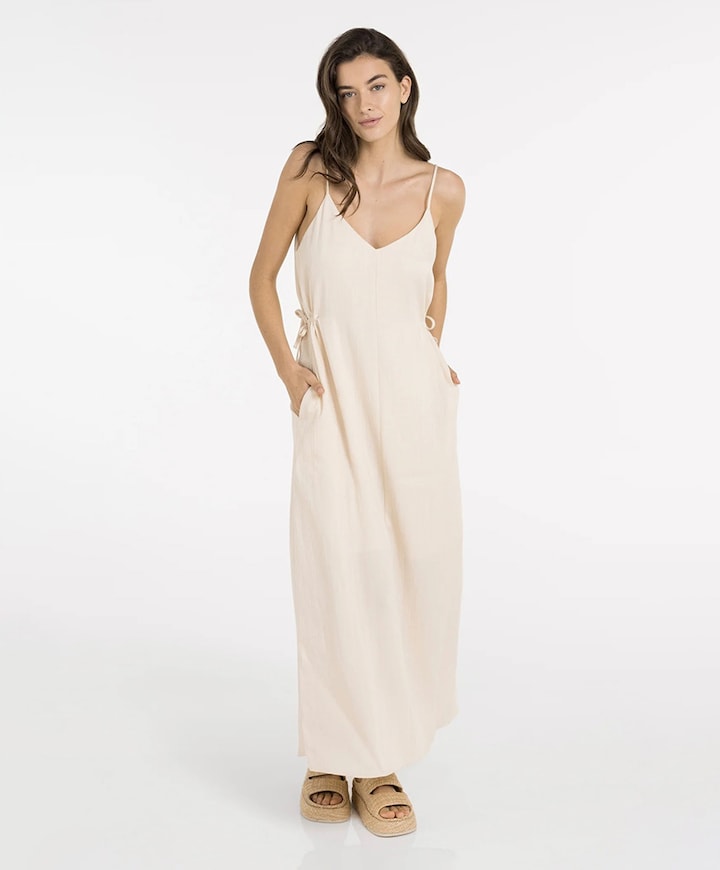 Dames jurk beige