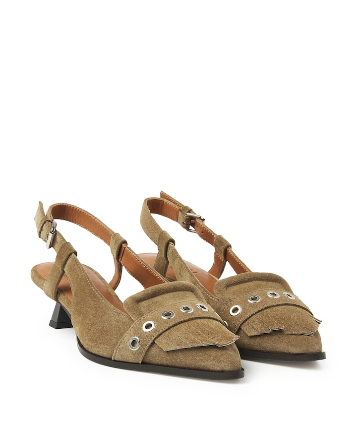 Lea Katie dames slingbacks bruin