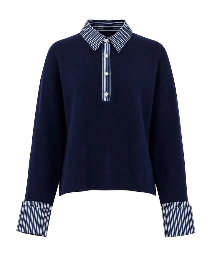 Dames trui blauw