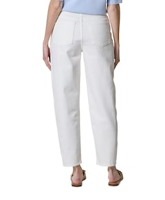 High waist barrel dames jeans ecru